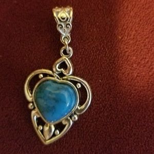 Turquoise-Silver Pendant!